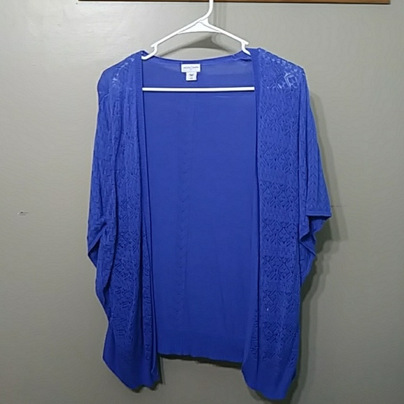 Jaclyn Smith Sweaters - Flowy Rayon Open Front Kimono Sleeve Cardigan